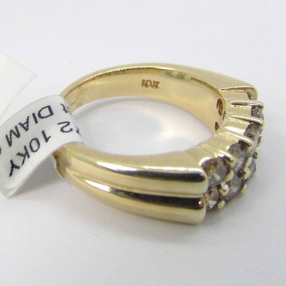 1.40 ct Brown DIAMOND 10KY Gold Ring w/Certificate - Picture 4 of 8